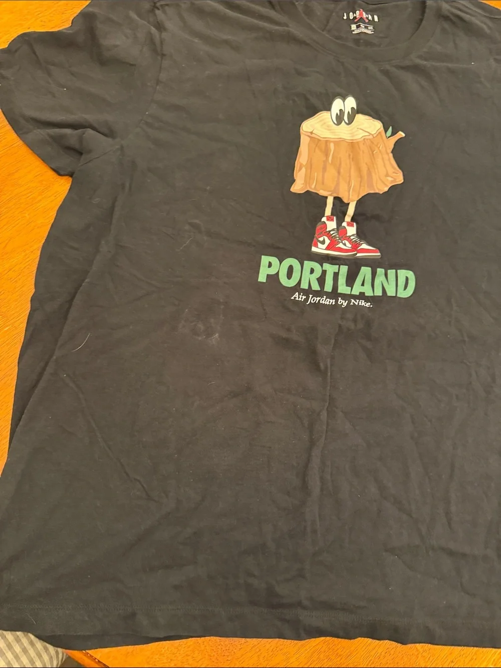 Nike Black Tee with Portland Stump Graphic xxl